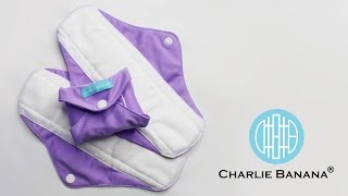 Charlie Banana Cloth Pads Super  Review [upl. by Inahet]