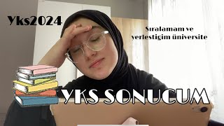 YKS2024 SONUCUM  YKS SIRALAMAM VE YERLEŞTİRME SONUCUM  ELİF TUANA AYNACI [upl. by Suinotna]