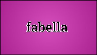 What Fabella Means [upl. by Rehsa757]