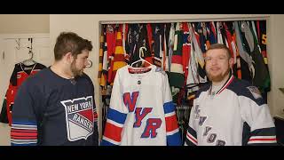 Unboxing Reviews Phil unboxes the Rangers Stadium Series jersey [upl. by Ttegdirb]