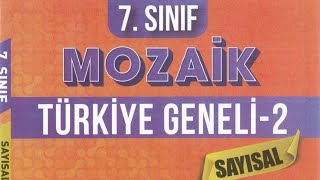 Mozaik Yayınları 7sınıf Türkiye Geneli 2deneme [upl. by Nivel]