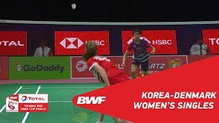 Uber Cup  WS3  Se Young AN KOR vs Line CHRISTOPHERSEN DEN  BWF 2018 [upl. by Waldos]