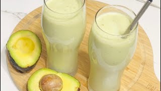 Easy Avocado Smoothie  Avocado Banana Smoothie Recipe  Smoothie Recipe [upl. by Elitnahc165]