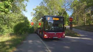 Sweden Stockholm bus 67 ride from Thielska Galleriet to Runebergsplan [upl. by Nivre]