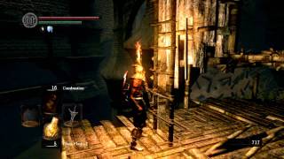 Dark Souls Pyromancer Walkthrough Part 13Lower Blight town [upl. by Gittle142]