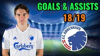 Robert Skov  GOALS amp ASSISTS  1819  Welcome to TSG 1899 Hoffenheim [upl. by Rogovy]