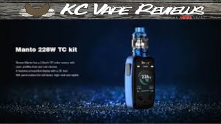 Rincoe Manto 228w Mod Review new vaping vape vaper device quit smoking [upl. by Ume]