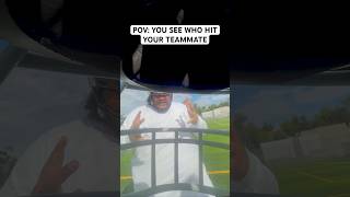 POV YOUR TEAMMATE GETS KNOCKED OUT 💀💥 football funny shorts [upl. by Ahseinaj]