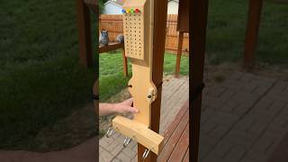 I modified the traditional hook and ring game hookandring backyardgames mancave sheshed [upl. by Sesilu]