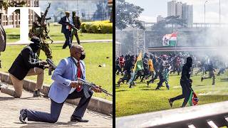 Kenya protests Ten dead as demonstrators storm parliament [upl. by Semajwerdna]