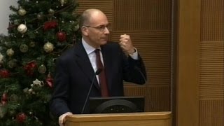 Letta confermo impegno su strada taglio tasse lavoroimprese [upl. by Anerom]