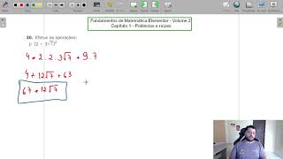 Capítulo 1  Potências e raízes  Ex 30 GHIJK [upl. by Gnauq]