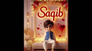 Saqib Name ki Video  Apni Video Banany k lye kary Msg viral trending nameartsworld shortsvideo [upl. by Inhoj]