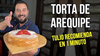 Torta de Obleas y Arequipe  Receta Fácil  Tulio Recomienda en 1 Minuto [upl. by Atsuj]