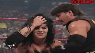 Chyna vs Eddie Guerrero vs Kurt Angle  September 4 2000 Raw is War [upl. by Iclehc]