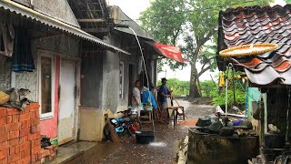 Rainy Day Nature Walk in Village  Indonesia  Nature Sounds for Sleep [upl. by Dianuj218]