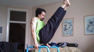 Bent Arm Planches V Sits amp Dips 1 set quotTurning 36 this yearquot [upl. by Keefer]