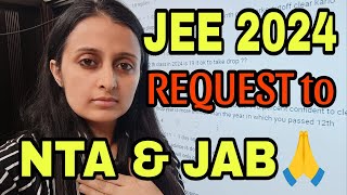 REQUEST TO NTA  SHOCKING RESULTS TIME FOR CHANGE JEE 2024 MATHEMATICALLY INCLINED NEHA MAM jee [upl. by Michaelina778]