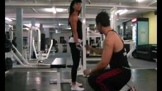 Squat technique for a beginner [upl. by Chrysler]