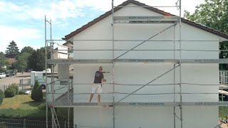 Fassade ökologisch reinigen und rationell Airless beschichten mit WAGNER und Herbol [upl. by Tisbe]