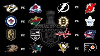 2018 Stanley Cup Playoffs  All Goals  Round 1 [upl. by Chaworth]