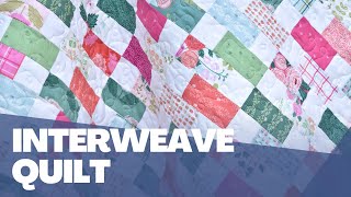 Interweave  5quot charm square quilt tutorial  beginner friendly [upl. by Nodnarb]