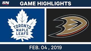 NHL Highlights  Ducks vs Maple Leafs  Feb 4 2019 [upl. by Sairtemed529]