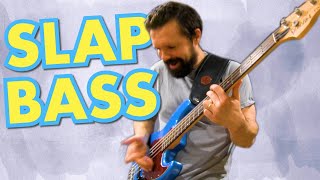 Bass Guitar Intervals Slap Bass Lesson with TAB [upl. by Enautna]