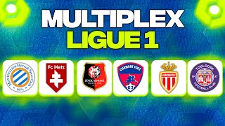 🔴 MULTIPLEX LIGUE 1 🔴 MONACO  TOULOUSE RENNES  CLERMONT MONTPELLIER  METZ  J22 L1 Direct Live [upl. by Ecyarg]