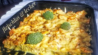 Brokkoli Auflauf mit Kartoffeln Broccoli Potatoes Casserole Vegetarian Recipe [upl. by Aihsekal]