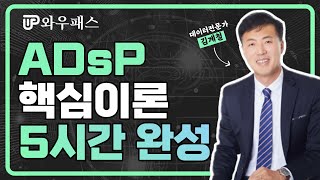 ADsP 핵심이론 5시간 완성 ｜ 시험 전 벼락치기 필수 영상🔥 ｜ 와우패스 김계철 교수님 [upl. by Giddings]