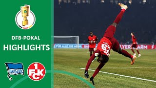 Lautern Cold As Ice  Hertha BSC vs FC Kaiserslautern 13  Highlights  DFBPokal QuarterFinal [upl. by Ellmyer]