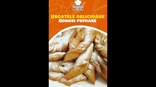 Uscatele  minciunele DELICIOASE  gogosi pufoase fara drojdie shorts gogosi gogosifaradrojdie [upl. by Coop261]