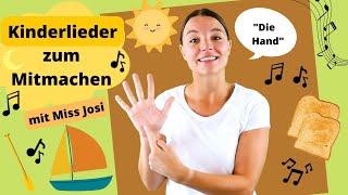 Kinderlieder zum Mitmachen  Bewegungslieder für Babys amp Kleinkinder  Lernen für Kleine Miss Josi [upl. by Nairda]