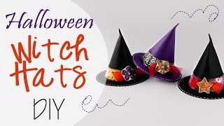 Cappello da strega di Halloween fai da te  Halloween Witch Hats DIY [upl. by Ytirahc]