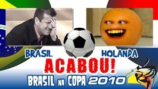 Brasil x Holanda  Piores Momentos da Copa de 2010  Full HD [upl. by Zoba973]