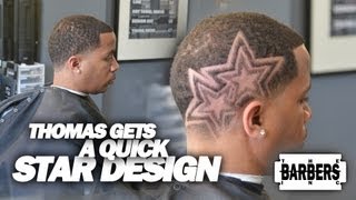 HOW TO Easy Custom Star Design  Mens Haircut Tutorial  HD  1080p [upl. by Akimert859]