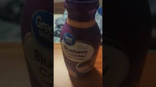 Great Value Blueberry Cobbler Coffee Creamer Review [upl. by Aicilaanna]