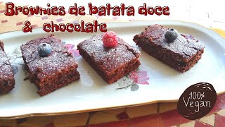 Brownie de batata doce e chocolate [upl. by Adnawyt]