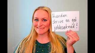 Video 971 Hvordan skrive en god jobbsøknad [upl. by Seale]