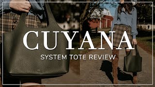 WHATS IN MY BAG 2022  Cuyana Easy Tote amp System Tote Review [upl. by Sinnelg]