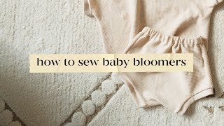 Baby Bloomers Sewing Tutorial in a Waffle Knit [upl. by Tdnaltroc70]