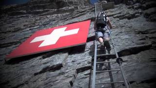 via ferrata extremeLeukerbadGemmiDaubenhornLoeche les BainsKleittersteige [upl. by Fayre]