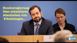 Bundesregierung über schnelleres Abschieben von Flüchtlingen [upl. by Lars]