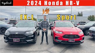 Sport vs EXL What are the differences for 2024 Honda HRV [upl. by Dnob]