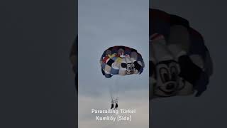 🇹🇷Parasailing Türkei Miramare Beach beach sunset flying türkei strand miramare [upl. by Idnis567]