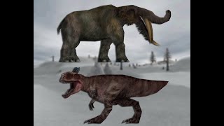 Carnivores Far North PlatybelodonCryolophosaurus Test [upl. by Gorman163]