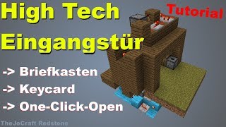 HIGH TECH EINGANGSTÜR  Mit Briefkasten Keycard und Automatik  Tutorial [upl. by Aleakcim652]