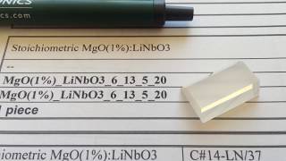 Lithium Niobate Magnesium Doped MgOLiNbO3 crystal prism  salesdmphotonicscom [upl. by Netsriik230]