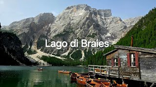 Lago di Braies Italy Dolomites viral traveling travelguide djimini2 drone youtube relaxing [upl. by Sumer]